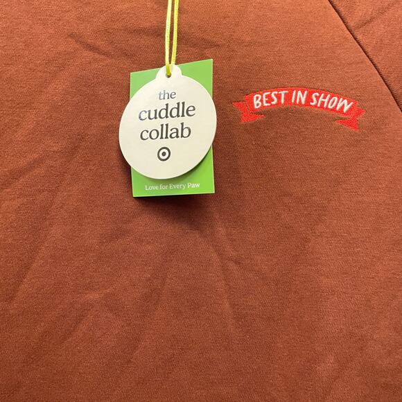The Cuddle Collab Women's "Best In Show" Crewneck Sweatshirt Brown Size M - Picture 4 of 6